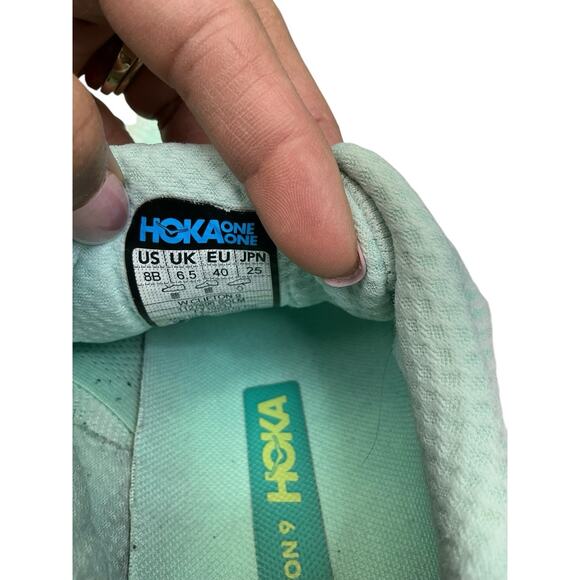 Hoka One One Clifton 9 Running Shoes – Seafoam Aqua Breeze – Women’s 8B - Picture 8 of 8